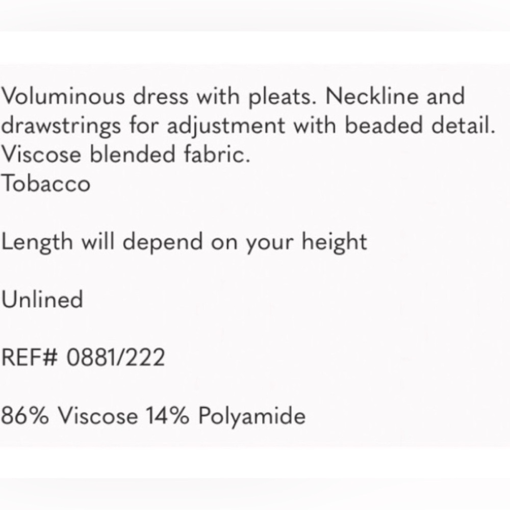 #1080 Zara Sleeveless Tan Draped Maxi Dress - Picture 6 of 14